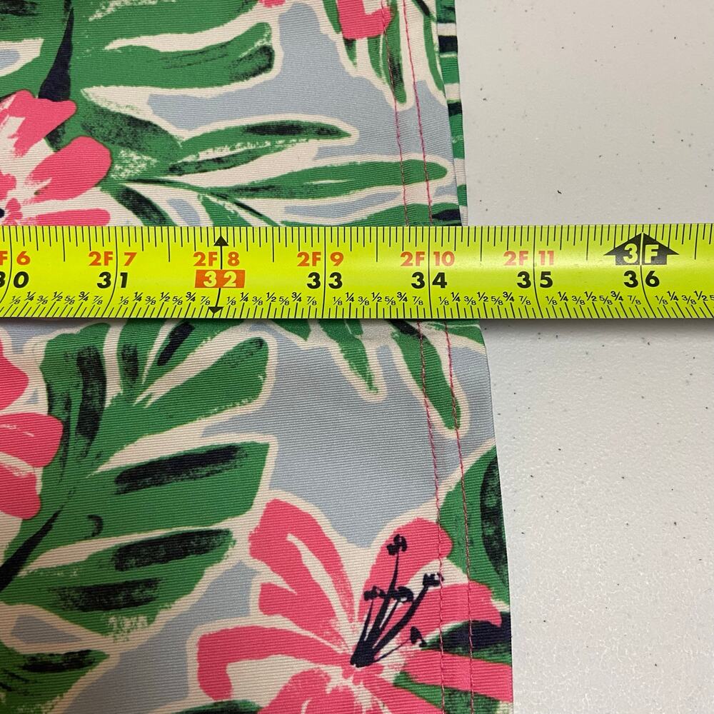 Jofit Women's Pink Green Hibiscus Print Sleeveless Golf Active Dress Size Small - Picture 9 of 9